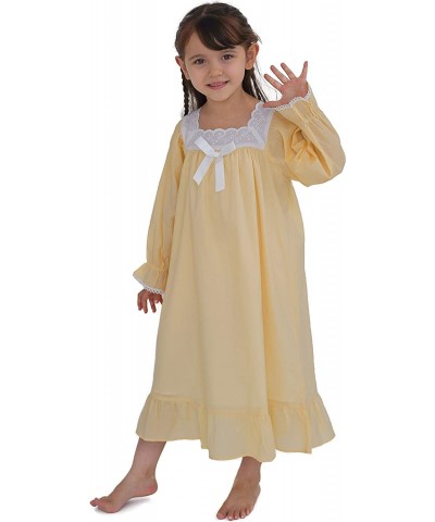 Nightgowns for Girls Cotton Vintage Pajama Dresses for Girl Long Sleeve and Women $51.93 Dolls