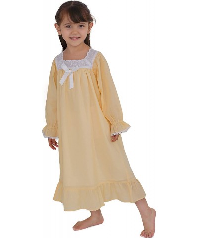 Nightgowns for Girls Cotton Vintage Pajama Dresses for Girl Long Sleeve and Women $51.93 Dolls