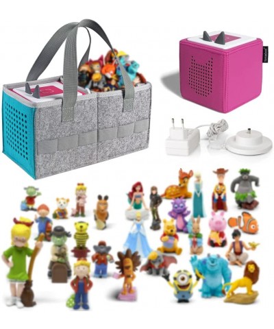 Carrying Case Travel Felt Bag Compatible with Toniebox Starter Set and Tonies Figurine (Gray+Blue) $33.09 Toy Construction Tools