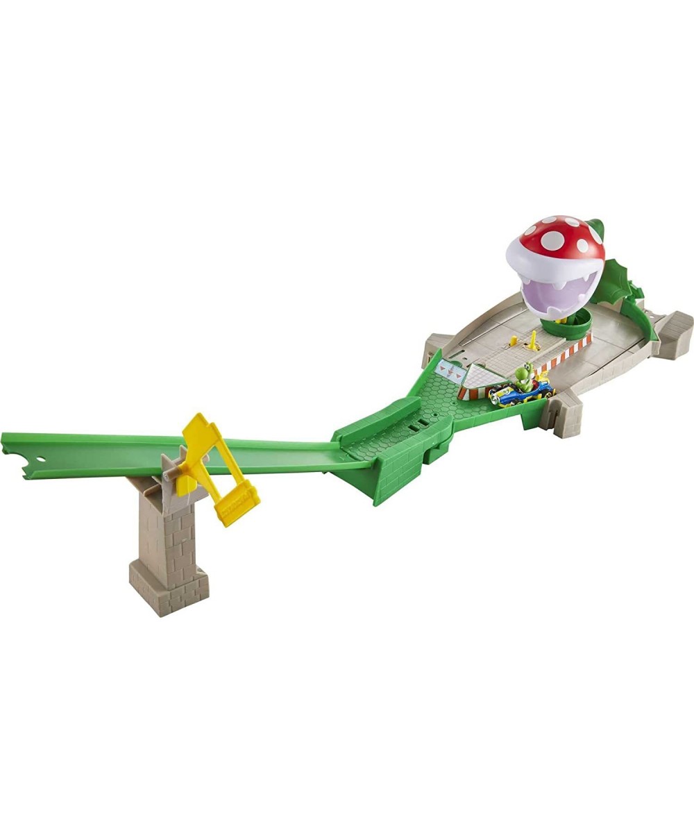 Mario Kart Piranha Plant Slide Track with Mario Kart 1:64 scale vehicles and nemesis from video game gift for kids 3 years an...