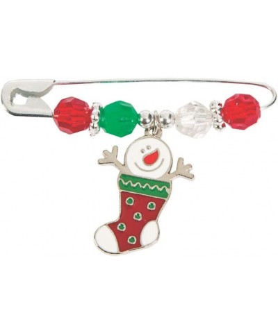 Snowman Stocking Beaded Charm Pin Craft Kit - Crafts for Kids and Fun Home Activities $31.37 Craft Kits