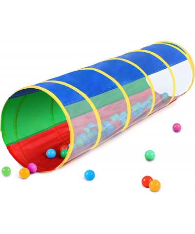 Kids Crawl Through Play Tunnel Pop Up Baby for Toddlers- Tube & Game Tent Toy Girl Boy Gift or Dog Cat Pet Tunnels (Red Green...