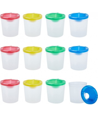 12 Pack No Spill Paint Cups With Lids for Kids Arts and Crafts Supplies for Classrooms (4 Colors 3 x 3 In) $16.81 Kids' Party...