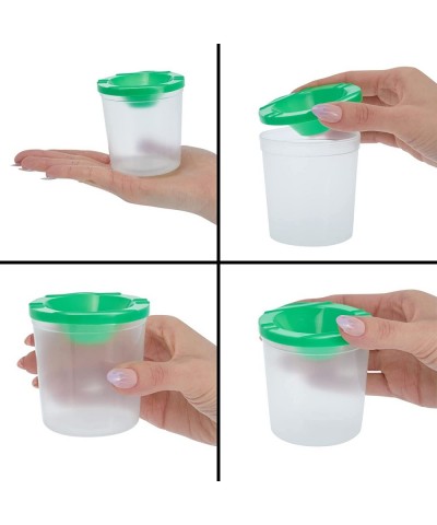 12 Pack No Spill Paint Cups With Lids for Kids Arts and Crafts Supplies for Classrooms (4 Colors 3 x 3 In) $16.81 Kids' Party...