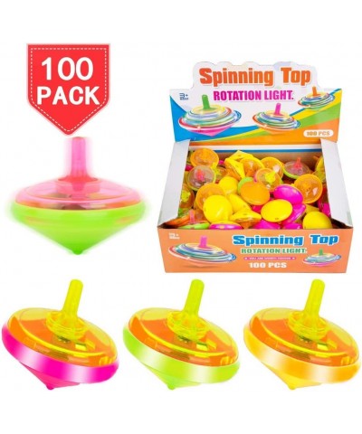 100 Pieces LED Light Up Flashing Mini Spinning Tops with Gyroscope - Kids Novelty Bulk Spin Toys Party Favors Bundle Pack $46...