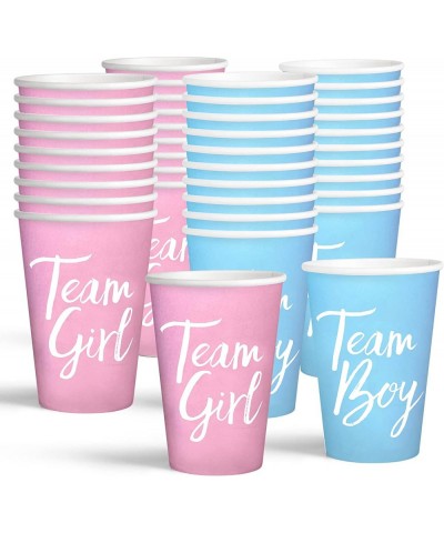 Gender Reveal Party Paper Cups 50Pack Team Boy Team Girl Gender Reveal Cups Gender Reveal Baby Shower Party Decorations Suppl...