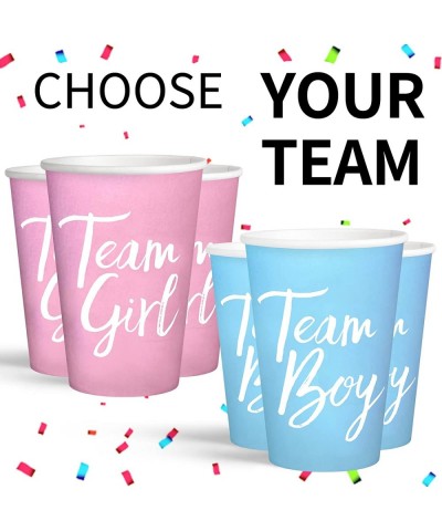 Gender Reveal Party Paper Cups 50Pack Team Boy Team Girl Gender Reveal Cups Gender Reveal Baby Shower Party Decorations Suppl...