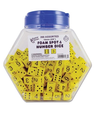 Inc. Yellow Spot & 16Mm Foam Dice Classroom Accessories $68.79 Game Accessories