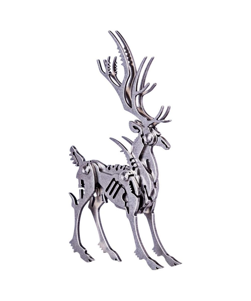 3D Metal Puzzle DIY Assemble Elk Model Kit Detachable Jigsaw Puzzle Brain Teaser Toy Home Decoration Office Desk Ornament $23...