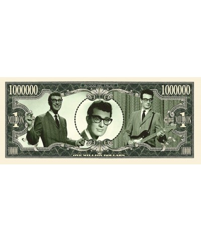 Buddy Holly Million Dollar Bill - Set of 10 - Best Collectible Gift for Buddy Holly Fans $18.63 Gags & Practical Joke Toys