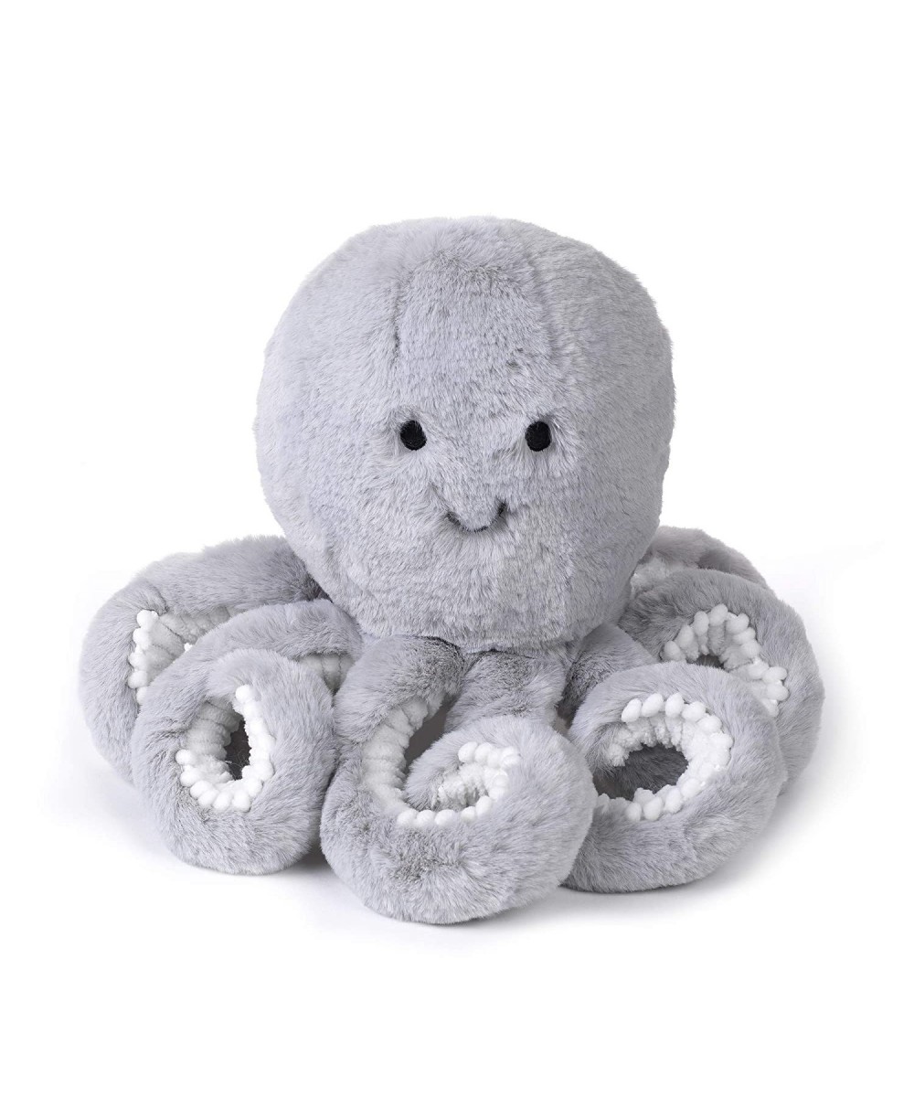 Ocean Blue Plush Gray Octopus Stuffed Animal Toy - Inky $41.55 Stuffed Animals & Teddy Bears