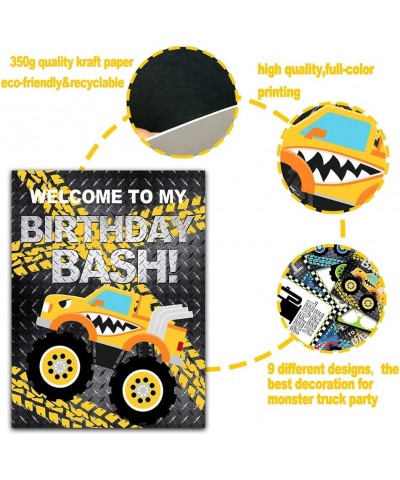 Monster Truck Party Signs Monster Truck Party Decorations Monster Truck Birthday Party Favors Monster Truck Party Supplies $1...