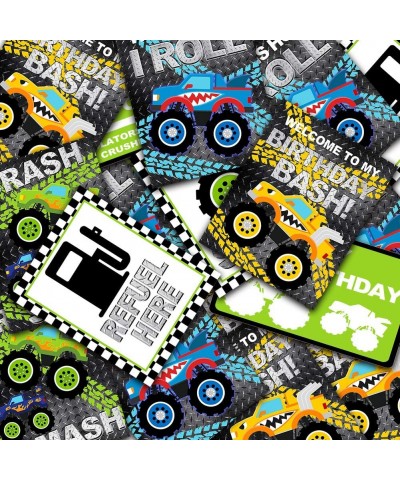 Monster Truck Party Signs Monster Truck Party Decorations Monster Truck Birthday Party Favors Monster Truck Party Supplies $1...