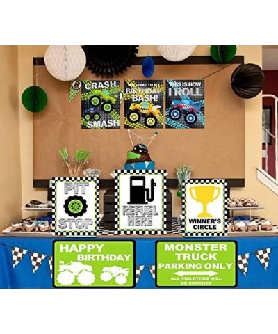 Monster Truck Party Signs Monster Truck Party Decorations Monster Truck Birthday Party Favors Monster Truck Party Supplies $1...