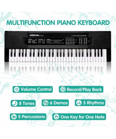 Kids Piano 61 Keys Music Keyboard forKids Portable Piano Keyboard with Microphone Electronic Musical Instruments for Kids Mus...