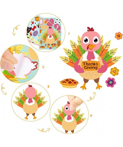 Thanksgiving Stickers for Kids 48PCS Make Your Own Turkey Sticker Sheets Make A Turkey Stickers Party Activities Art Craft Sc...