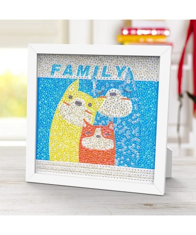 5D Diamond Painting for Kids with Wooden Frame- Gem Diamond DIY Arts and Crafts for Kids Ages 6-12 7.9X 7.9" (Family) $15.85 ...