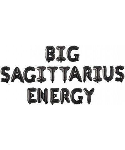 Black Big Sagittarius Energy Balloon Banner Birthday Party Decorations Sagittarius Birthday 14 inch Letters 21st Birthday 30t...