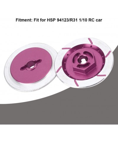 RC Brake Disc 4Pcs Durable Aluminum Alloy Wheel Brake Disc Drift Model RC Car Decor Accessories Compatible for HSP 94123/R31 ...