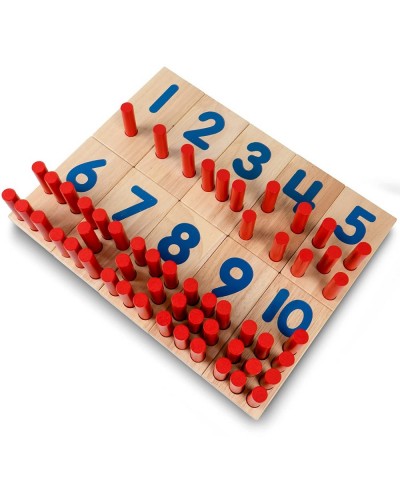 Peg Number Boards Wooden 2.5 x 5 inches Counting Teaching Toy Educational Toy Preschool Kids Toys Home School $42.97 Early De...