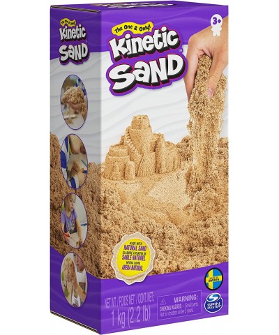 Kinetic Sand 1kg (2.2lb) of All-Natural Brown Sensory Toys Play Sand for Mixing Molding and Creating $21.32 Kids' Drawing & W...