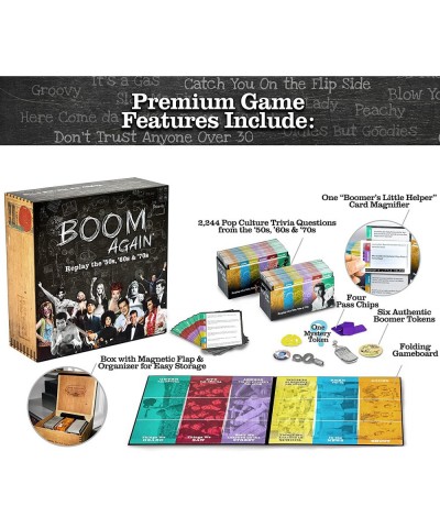 Board Game | '50s '60s and '70s Pop Culture & Music Trivia Game | Best Party Game for Baby Boomers & Seniors for Friends Pare...