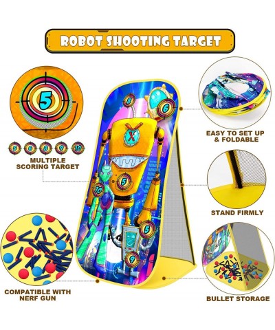 Shooting Game Toy for Age 5 6 7 8 9 10+ Years Old Kids Boys - 2pk Foam Bullets Toy Guns & Shooting Target Compatible with Ner...