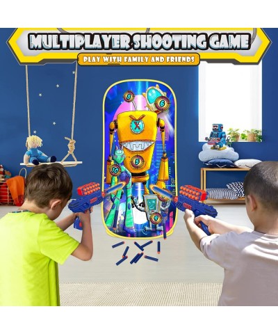 Shooting Game Toy for Age 5 6 7 8 9 10+ Years Old Kids Boys - 2pk Foam Bullets Toy Guns & Shooting Target Compatible with Ner...