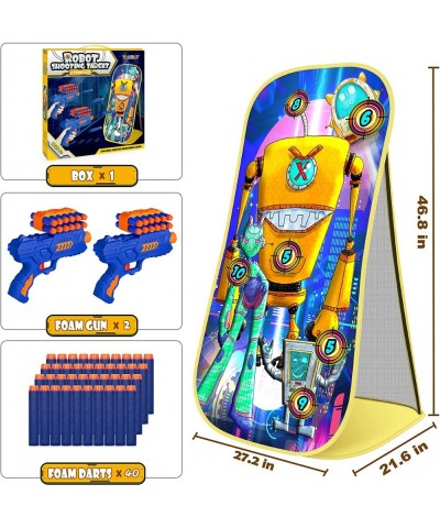 Shooting Game Toy for Age 5 6 7 8 9 10+ Years Old Kids Boys - 2pk Foam Bullets Toy Guns & Shooting Target Compatible with Ner...