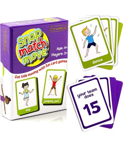 Exercise Card Games for Kids - Fun Kids Exercise Equipment and Kids Workout Equipment | Play Snap Memory Matching and Go Fish...