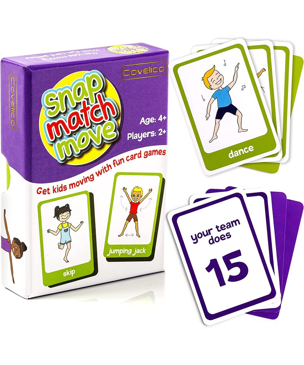 Exercise Card Games for Kids - Fun Kids Exercise Equipment and Kids Workout Equipment | Play Snap Memory Matching and Go Fish...