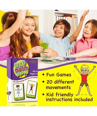 Exercise Card Games for Kids - Fun Kids Exercise Equipment and Kids Workout Equipment | Play Snap Memory Matching and Go Fish...