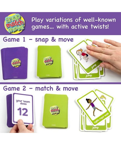 Exercise Card Games for Kids - Fun Kids Exercise Equipment and Kids Workout Equipment | Play Snap Memory Matching and Go Fish...