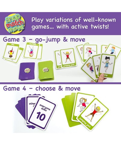 Exercise Card Games for Kids - Fun Kids Exercise Equipment and Kids Workout Equipment | Play Snap Memory Matching and Go Fish...