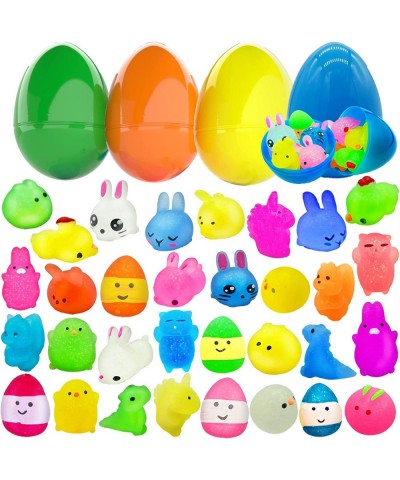 32Pcs Mochi Squishy Toys Cute Animals Mochi Squeeze Stress Relief Toys with 4pc Jumbo Eggs for Autistic Kids Adult Birthday C...