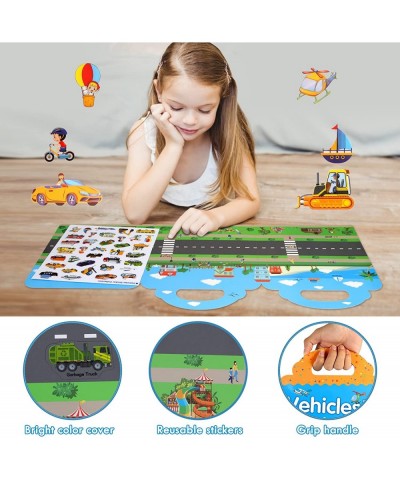 Reusable Stickers Book for 2 3 4 5 Year Old Boys Girls 3 Set Large Portable Reusable Educational Toys $19.29 Kids' Stickers