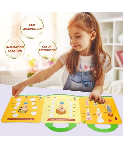 Reusable Stickers Book for 2 3 4 5 Year Old Boys Girls 3 Set Large Portable Reusable Educational Toys $19.29 Kids' Stickers