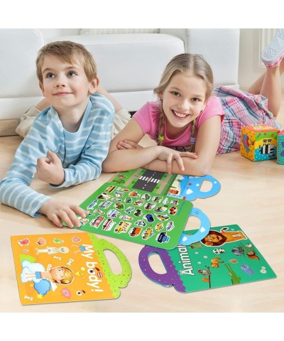 Reusable Stickers Book for 2 3 4 5 Year Old Boys Girls 3 Set Large Portable Reusable Educational Toys $19.29 Kids' Stickers