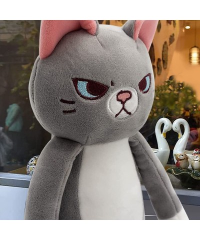 Cute Cat Stuffed Animal Pet Kitty Plush Toys Soft Anime Kitten Doll Kawaii Plushie Birthday Gifts for Boys Girls Grey 13.4 in...