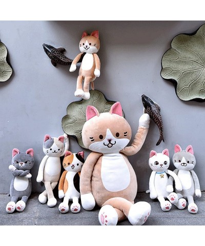 Cute Cat Stuffed Animal Pet Kitty Plush Toys Soft Anime Kitten Doll Kawaii Plushie Birthday Gifts for Boys Girls Grey 13.4 in...