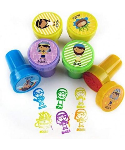 Tiny Mills 50 Pcs Bible Characters Religious Assorted Stampers for Kids $22.51 Kids' Drawing & Writing Boards