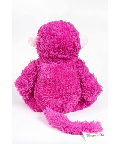 Fanswil.Plush Toys Cheeky Monkey 30inch Soft Stuffed Animal Hot Pink Color with Big Smile Swing and Hanging Long Arms and Leg...