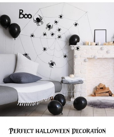 60 PCS Halloween 3D Spiders Decoration Scary Realistic Black Spider Sticker DIY Windows Wall Decal for Home Decor Bathroom In...