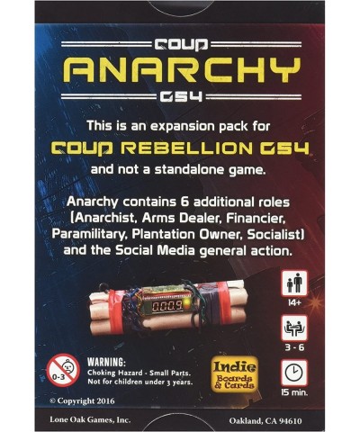 Coup Rebellion G54 Anarchy Game $21.15 Board Games