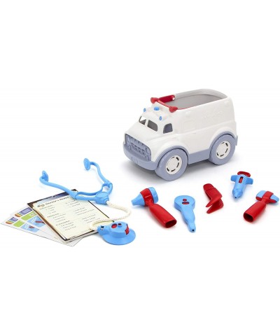 Ambulance & Doctor's Kit Red/Blue FFP 10 Piece Pretend Play Motor Skills Language & Communication Kids Role Play Toy Vehicle....