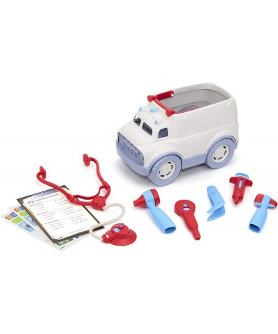 Ambulance & Doctor's Kit Red/Blue FFP 10 Piece Pretend Play Motor Skills Language & Communication Kids Role Play Toy Vehicle....