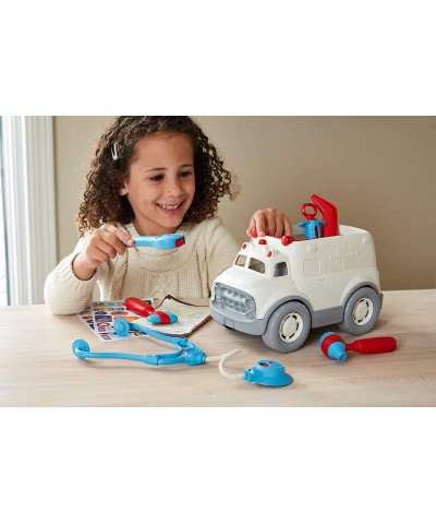 Ambulance & Doctor's Kit Red/Blue FFP 10 Piece Pretend Play Motor Skills Language & Communication Kids Role Play Toy Vehicle....