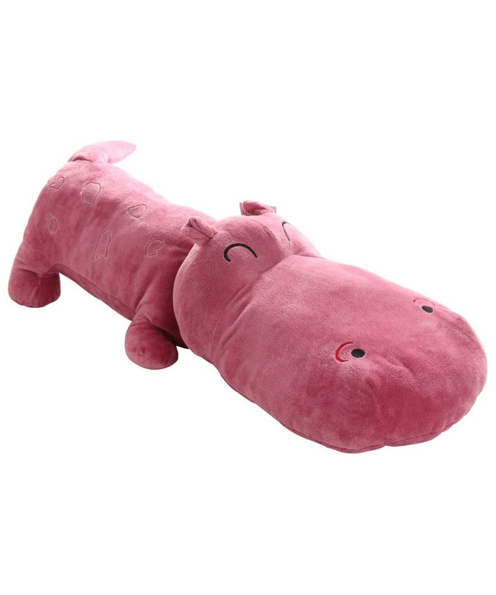 Large Children's Plush Toys Creative Hippo Pillow Cushions 19.7" (Rose red) $38.57 Kids' Plush Toy Pillows