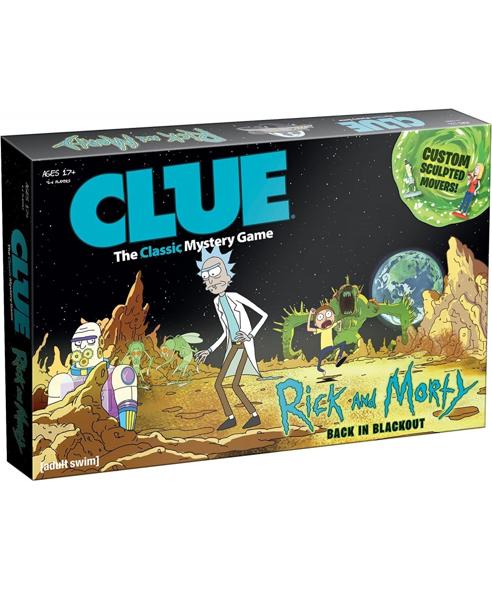 CLUE: Rick and Morty | Featuring Characters from The Adult Swim TV Show Rick & Morty | Collectible Clue Board Game | Perfect ...