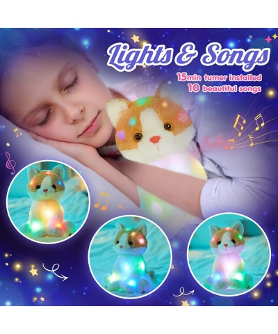 15'' LED Musical Stuffed Orange Cat Light up Animals Plush Kitty Glowing Singing Toys for Kids Birthday Decor $34.38 Stuffed ...